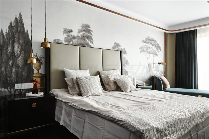 鄭州裝修公司港式新古典混搭大三室案例，輕奢生活，宜室家