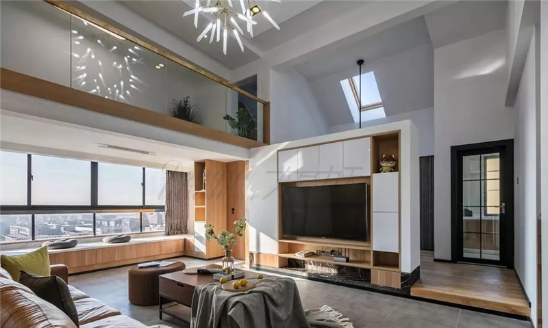 【風(fēng)尚設(shè)計(jì)】鄭州裝修公司電視背景墻造個(gè)洞 鄰家的裝修設(shè)計(jì)逆天了