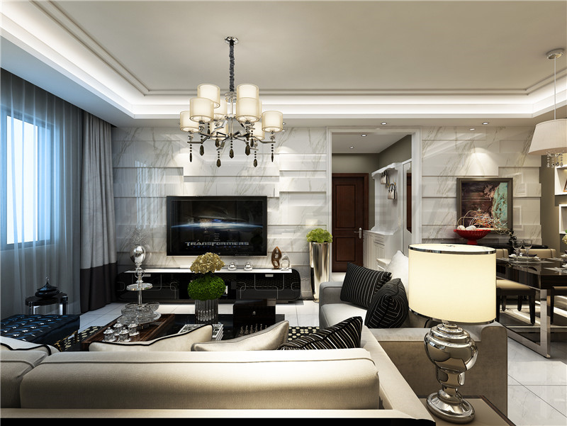 東易力天裝飾140㎡現代港式混搭風，這樣的家太有格調