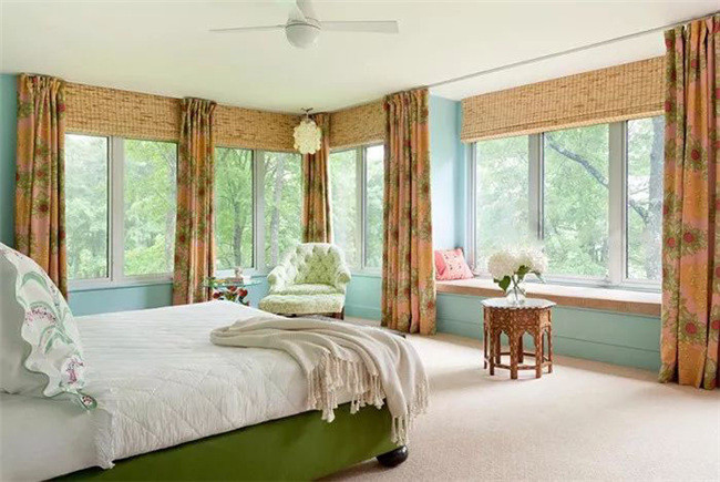 鄭州家裝公司臥室窗簾配色案例，攻略都市時(shí)尚風(fēng)潮