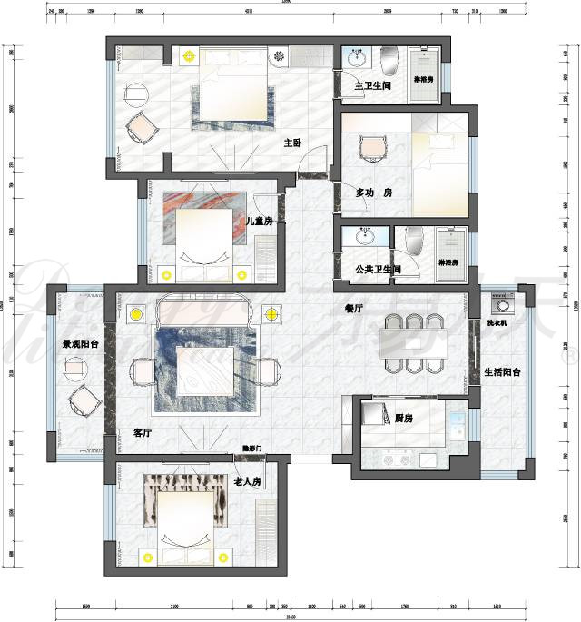 東易力天裝飾150平*美新中式，無需追隨，一直經典