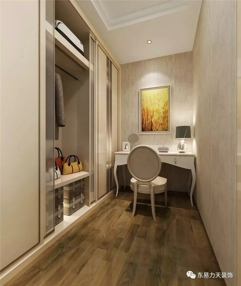 鄭州裝飾公司精裝精致衣帽間，品質(zhì)生活范兒，就是這么迷人