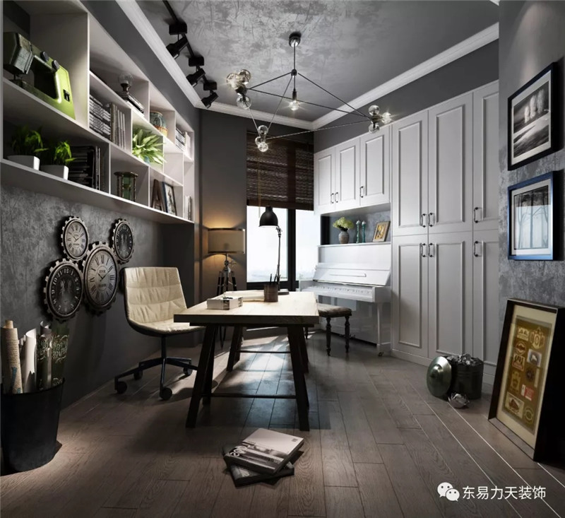 腹有詩書氣自華，鄭州裝飾公司設計師偏愛于舍衣帽間顧書房