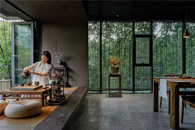 美的讓外國人看呆的中式茶裝修，東易力天裝飾*美中式茶室分享