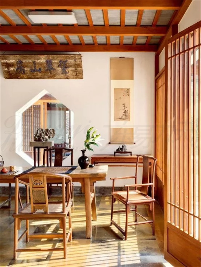 美的讓外國人看呆的中式茶裝修，東易力天裝飾*美中式茶室分享