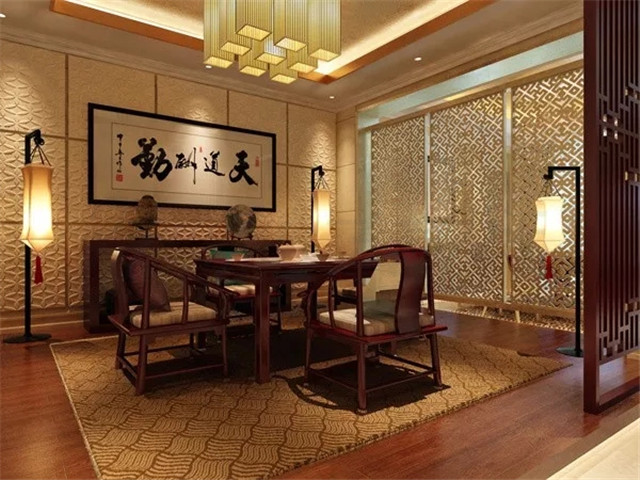 美的讓外國人看呆的中式茶裝修，東易力天裝飾*美中式茶室分享