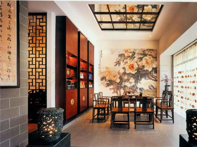 美的讓外國人看呆的中式茶裝修，東易力天裝飾*美中式茶室分享