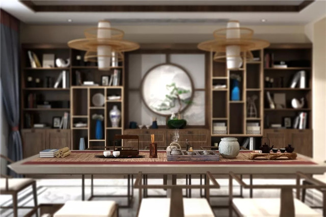 美的讓外國人看呆的中式茶裝修，東易力天裝飾*美中式茶室分享